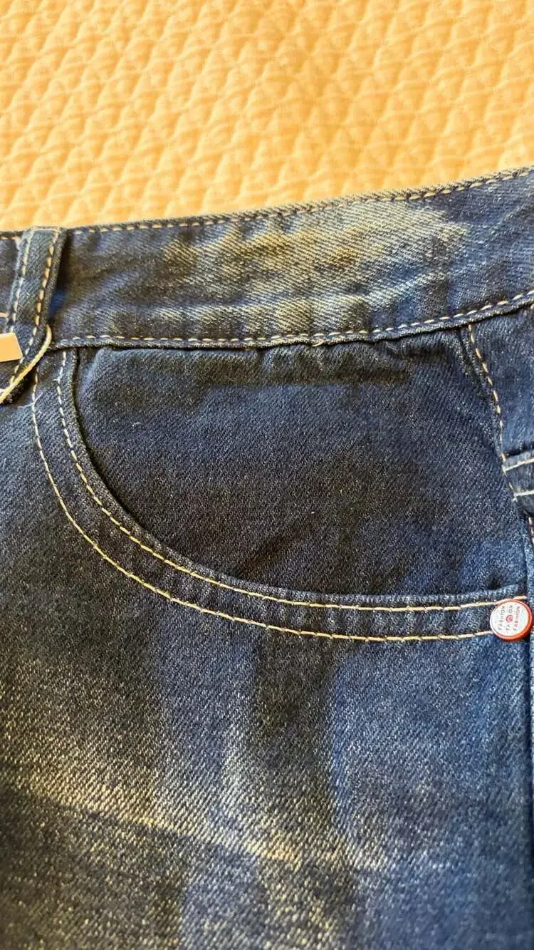 NWT JEANS Designed Men’s Distressed Denim Shorts Size 36 Dark Wash